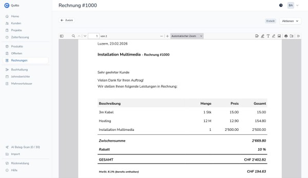 Quitto rechnungen 01